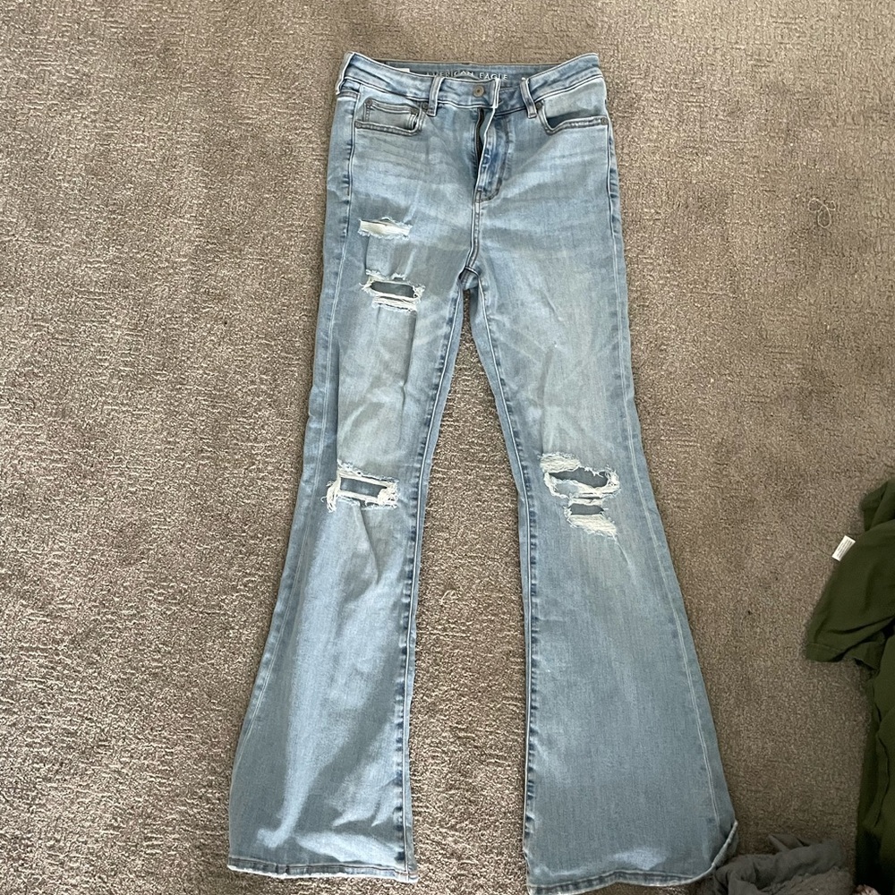 High waist bell bottoms